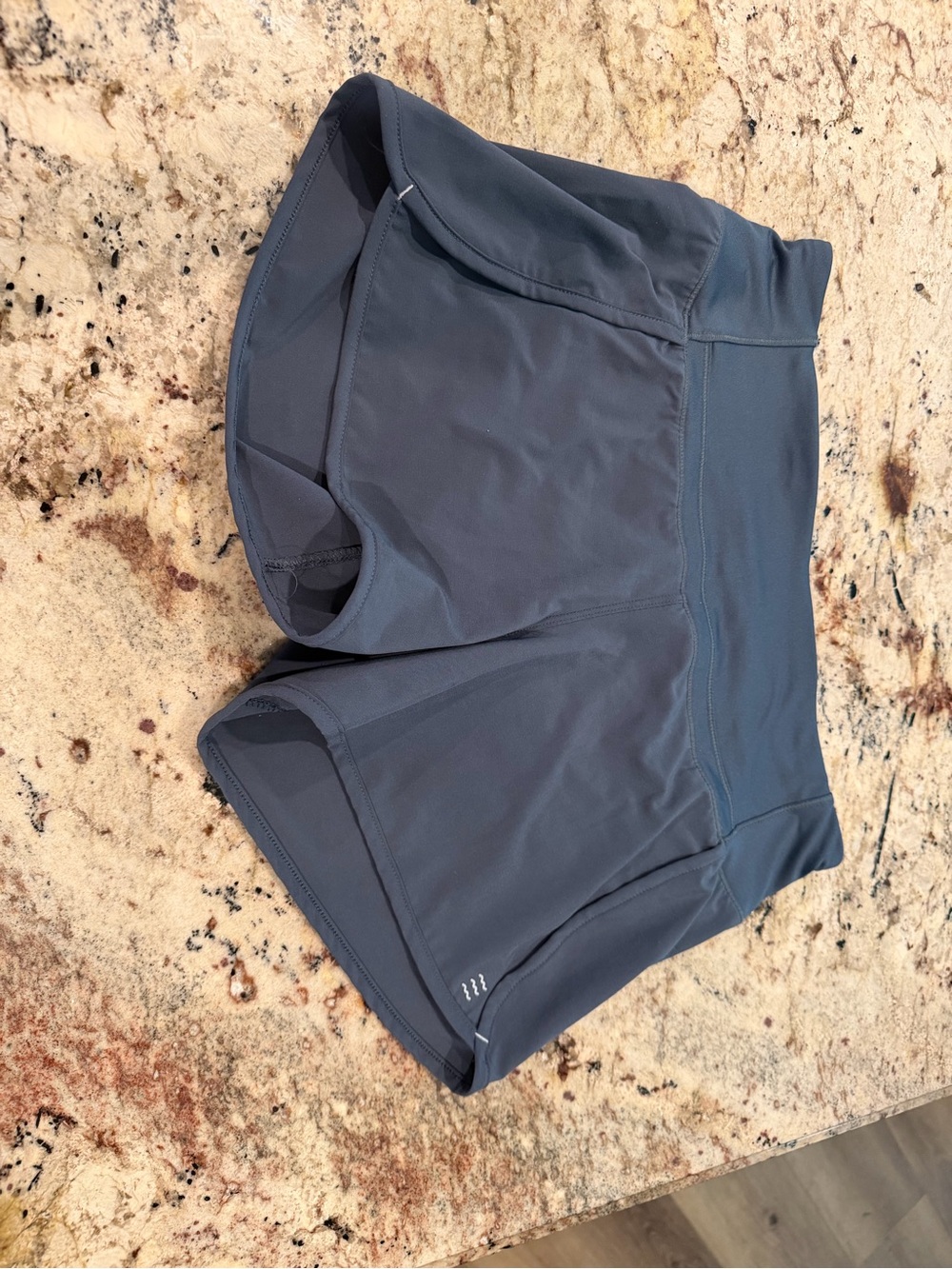 Free Fly Apparel Women's High-Rise Athletic Shorts in Charcoal Gray